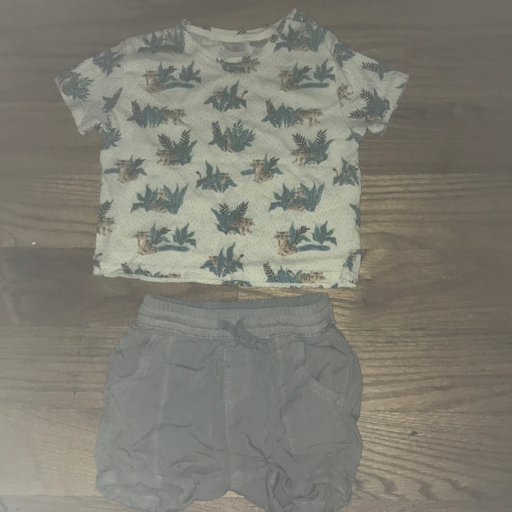 Baby boy shirt and shorts